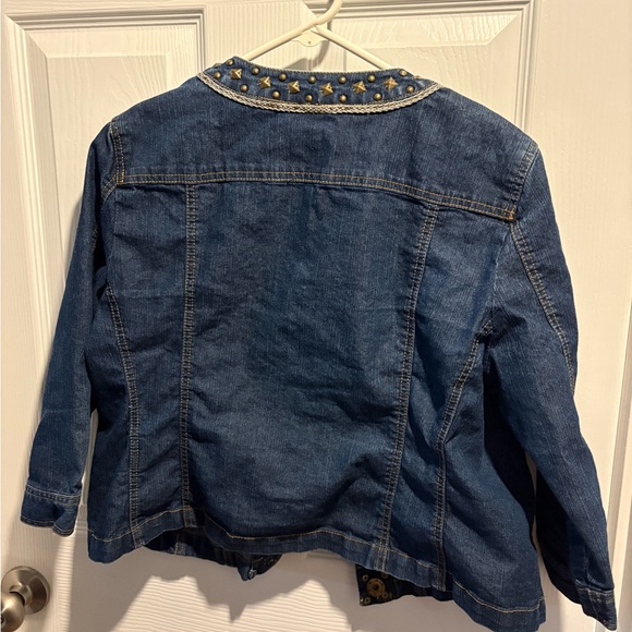 Ruby Rd. Blue Studded Jacket - Picture 5 of 5